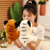 Neue Tiger Plüschtiere Handpuppe Baumwolle Gefüllt Weiß Gelb Tiger Puppen Handpuppen Pädagogische Märchen Theater Requisiten