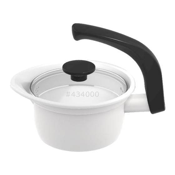 Fuji Enamel Ena Pot 1.4L White