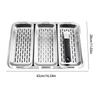 Stainless Steel Baking Sheet Cookie Pan With Cooling Rack Metal Bakery Sheet Pan Nonstick Shallow Hole Baking Pan Barbecue Tray
