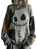 2025 Unisex 3D Print Thick Knit Striped Sweatshirt