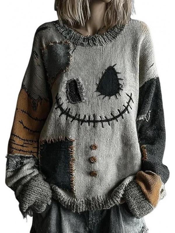 2025 Unisex 3D Print Thick Knit Striped Sweatshirt