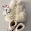 Xiaohua's marshmallow vest imitation fox fur turtleneck clear mountain twilight snow hemp bean fur vest fluffy coat