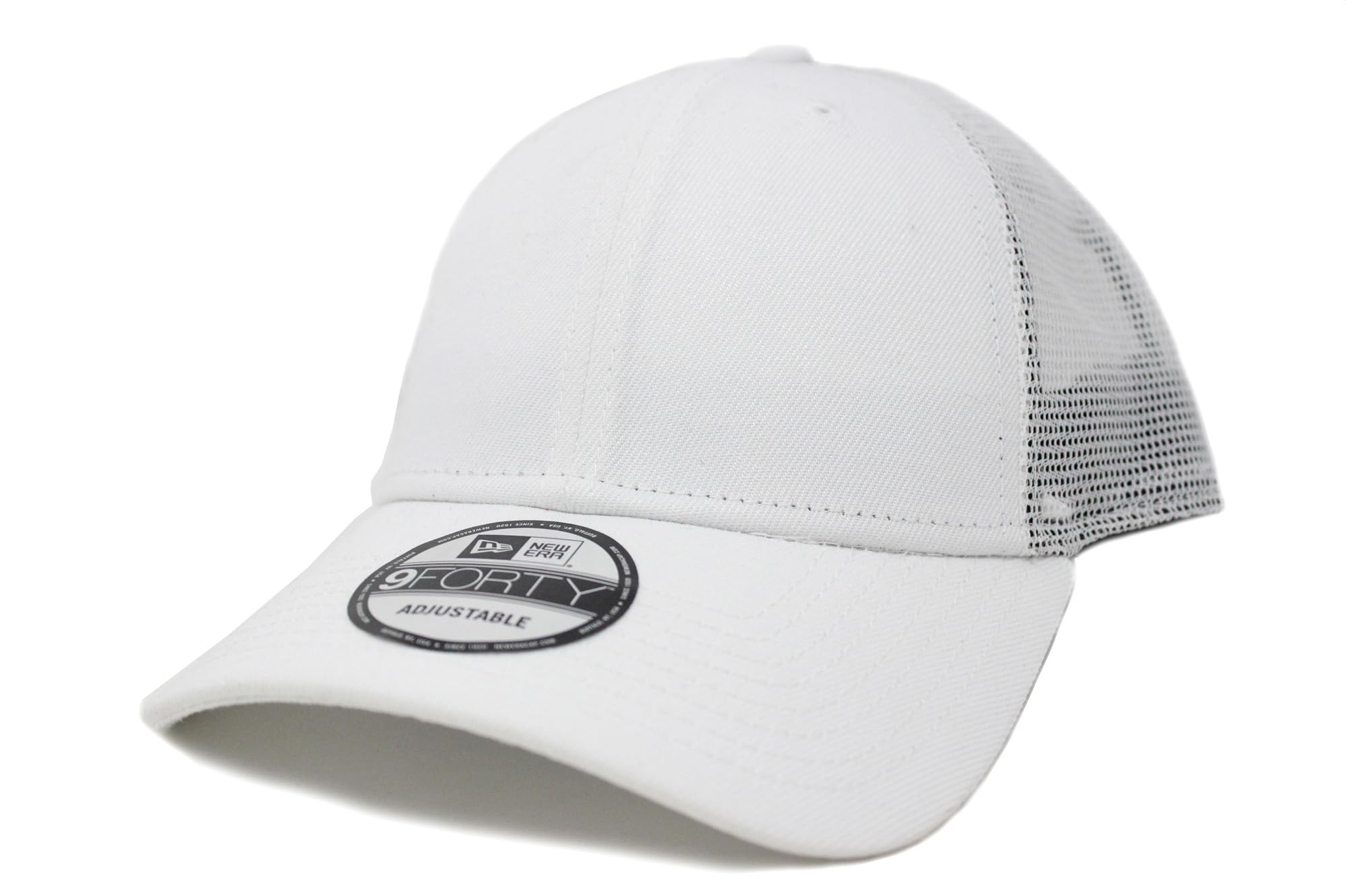 New Era Trucker 9FORTY Recycled Snapback Free Size Cap, White, белый