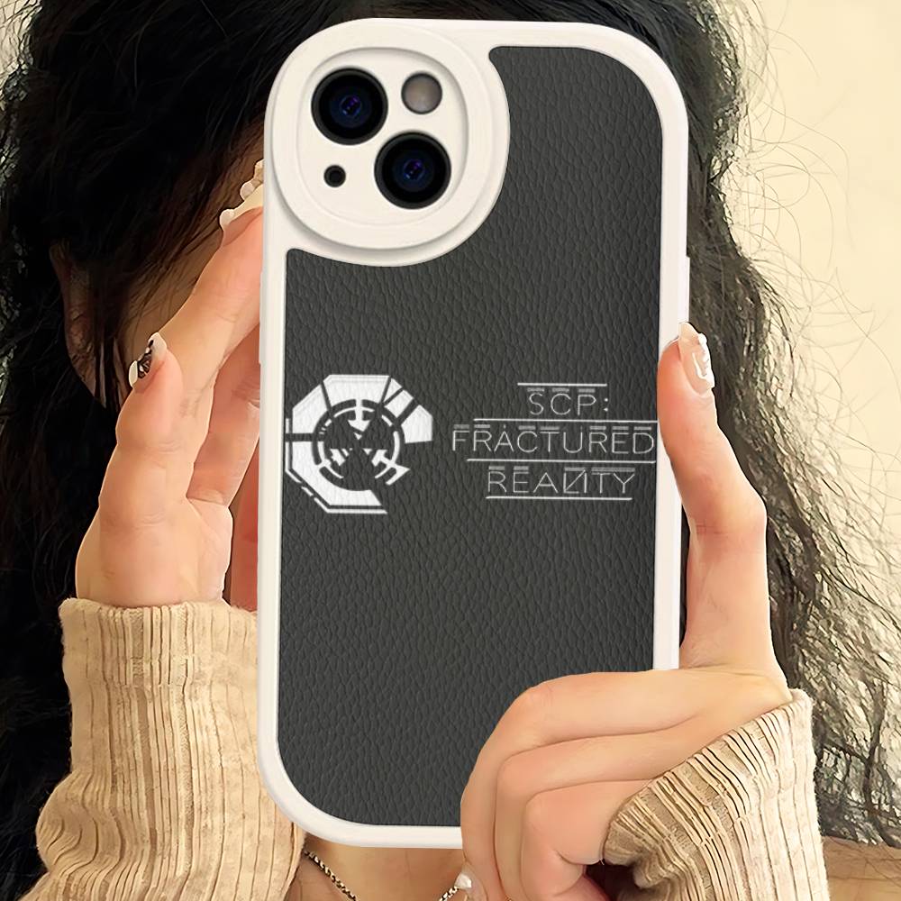 Cool S-scp Logo Phone Case For IPhone 16 15 14 11 12 13 Pro Max Plus Back Leather Shell