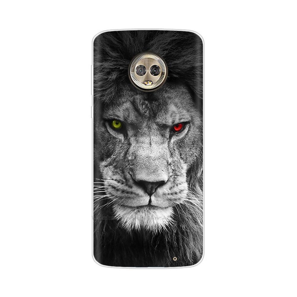 For Moto G6 Play Case TPU Soft Paint Animal Silicone Clear Cover for Motorola Moto G6 Play Plus G6Play Cases Protective Shell