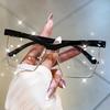 Fashion Glasses - Y2K Cat-Eye Frame, Fashionable Eyewear, Minimalist Eyewear, Durable Eyewear, Suitable for Decoration Women Men