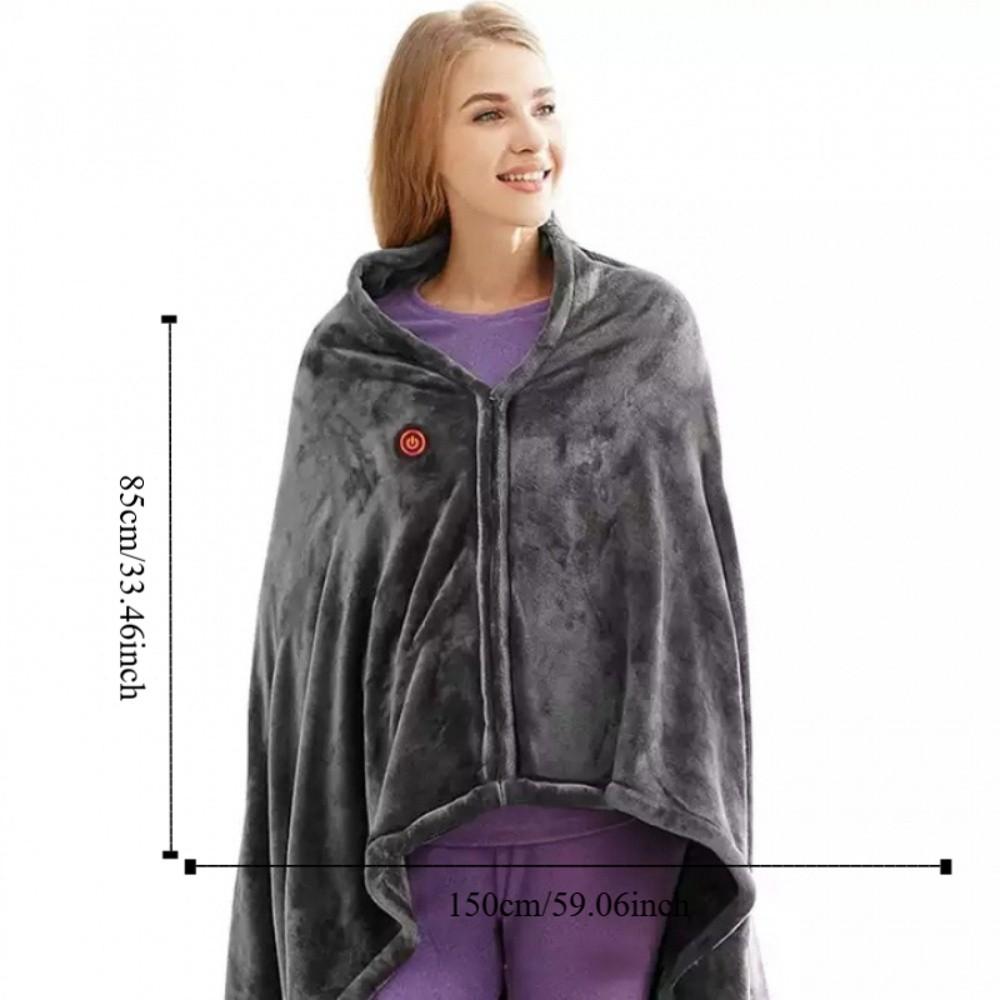 Korall-Samt USB Heizschal 8 Heizbereiche Heizdecke Heizdecke Bettwärmer