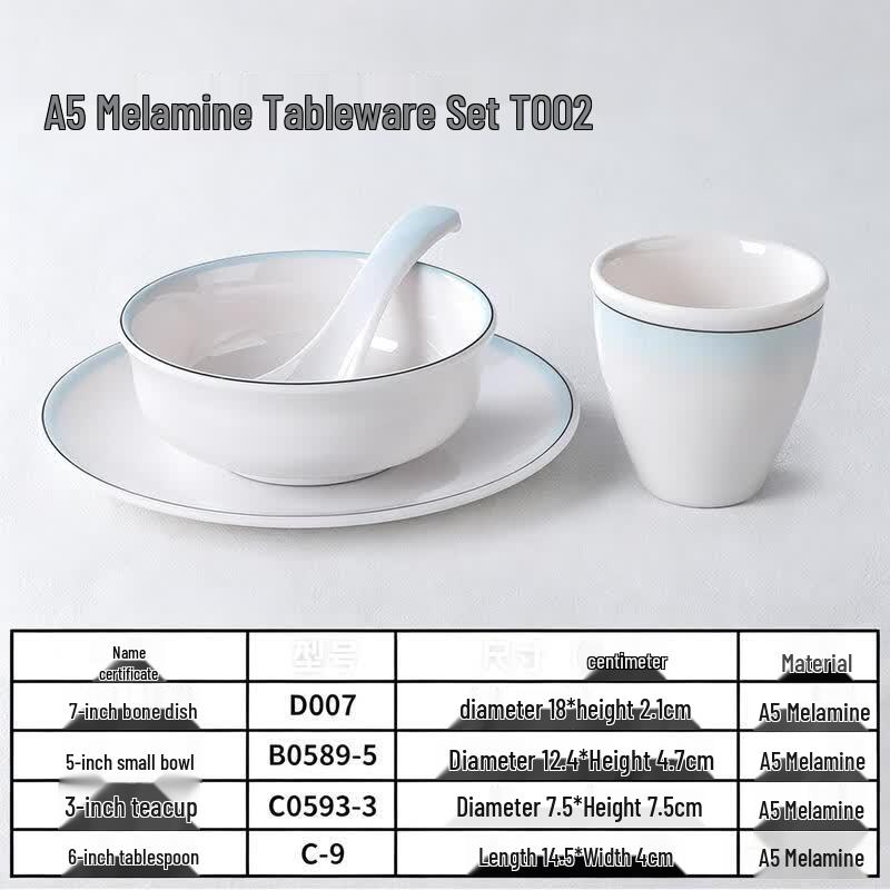 A5 Melamine Tableware Set