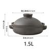 Ceramic Pot Cooking Japanese Style Clay Casserole  Kitchen Cookware Stew Pot Big Soup Pan Cooking Saucepan Korean Cookware