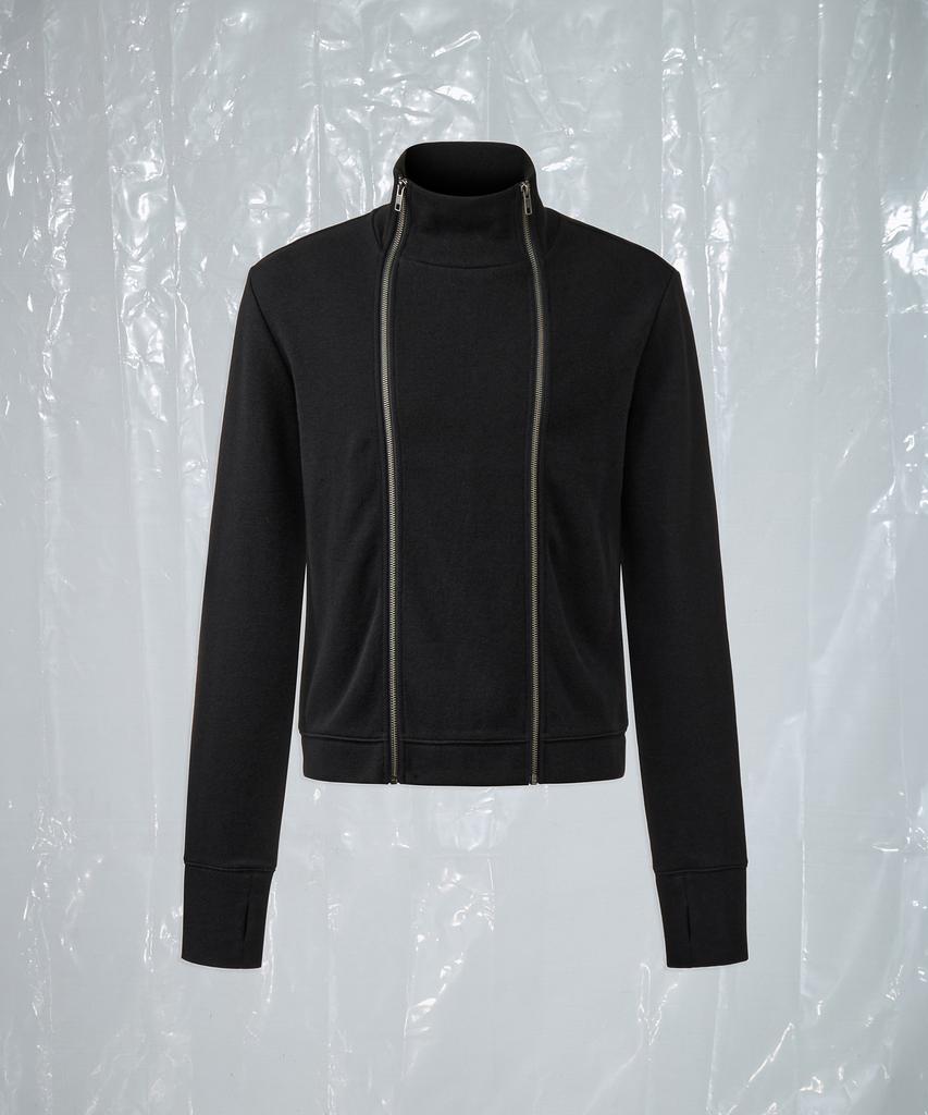 AREUBAN Oblique Twin Zip-Up_Black