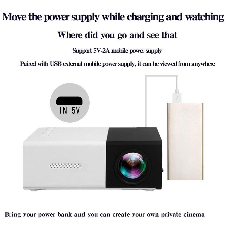 YG300 Mini Portable HD Projector - Little Yellow Machine