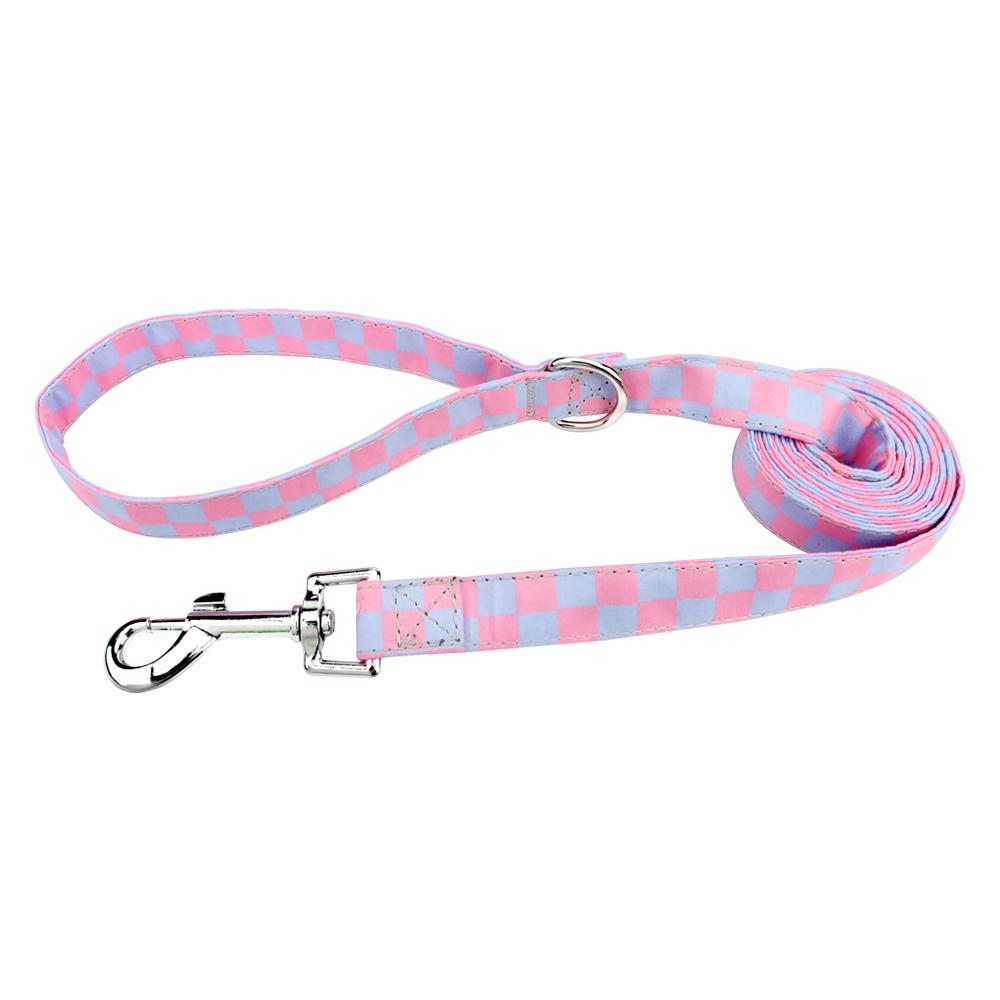 

Классические модные поводки для собак с шахматным узором, безопасные поводки с пряжкой, поводки для прогулок с питомцами на открытом воздухе для маленьких и средних собак и кошек