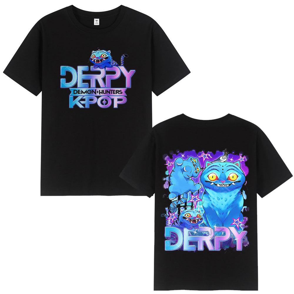 2025-26 Summer Hot-selling New Animation KPop Devil Hunter T-shirt, Rumi Mira Zoey Graphic T-shirt Oversized Casual T-shirt