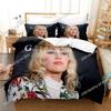 Singer Miley Cyrus Beding Set For Bedrom Soft Modern Bedspreads Comefortable Children Kids Soft Duvet Cover Comfortable Quilt Cover And Pilowcase