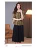 2025 Summer Fashion Tencel Two-Piece Set: Age-Reducing Mom Casual Blouse & Loose Midi Skirt