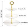 Ovoce Podnos Evropský Dezertní Stůl Ovoce Podnos Třípatrový Stojan na Dort Stojan na Dim Sum Podnos na Sušené Ovoce