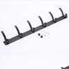 K Border No-Drill Solid Aluminum Coat Hook - Black/Gray