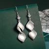 Geometric Rhombus Rhinestone Tassel Earrings for Women - Trendy Ear Hooks, Super Fairy Fashion Style