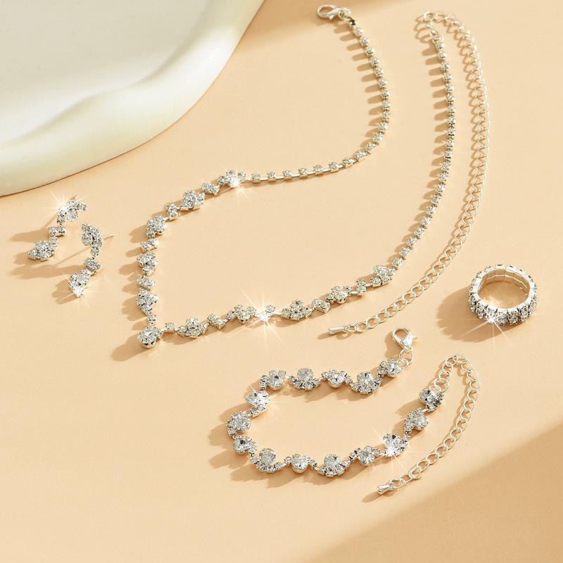 Simple Jewelry Set, Necklace, Temperament, Jewelry 425 Earrings Are Versatile.