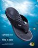 Men's Colorblock Massage Sole Flip Flops - Plus Size Lightweight Beach Toe Post Slippers for Outdoor Casual Wear