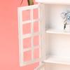 1:12 Dollhouse Miniature White Wood Cupboard Shelf Furniture Model