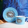 Nordic Luxury Cups Saucers Coffee Mug Creative Starry Eye Ceramics Home Afternoon Tea Milk Flower Tea Cup Mug Vintage