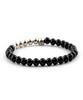 Shoveoff Svb-219 Silver 92.5 Skull Onyx Bracelet