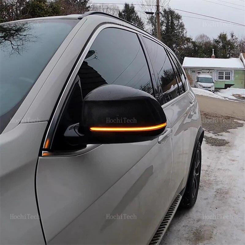 2PCS LED Dynamic Turn Signal Light Mirror Indicator Blinker Lamp for BMW X3 F25 X4 F26 X5 F15 X6 F16 2014-2018