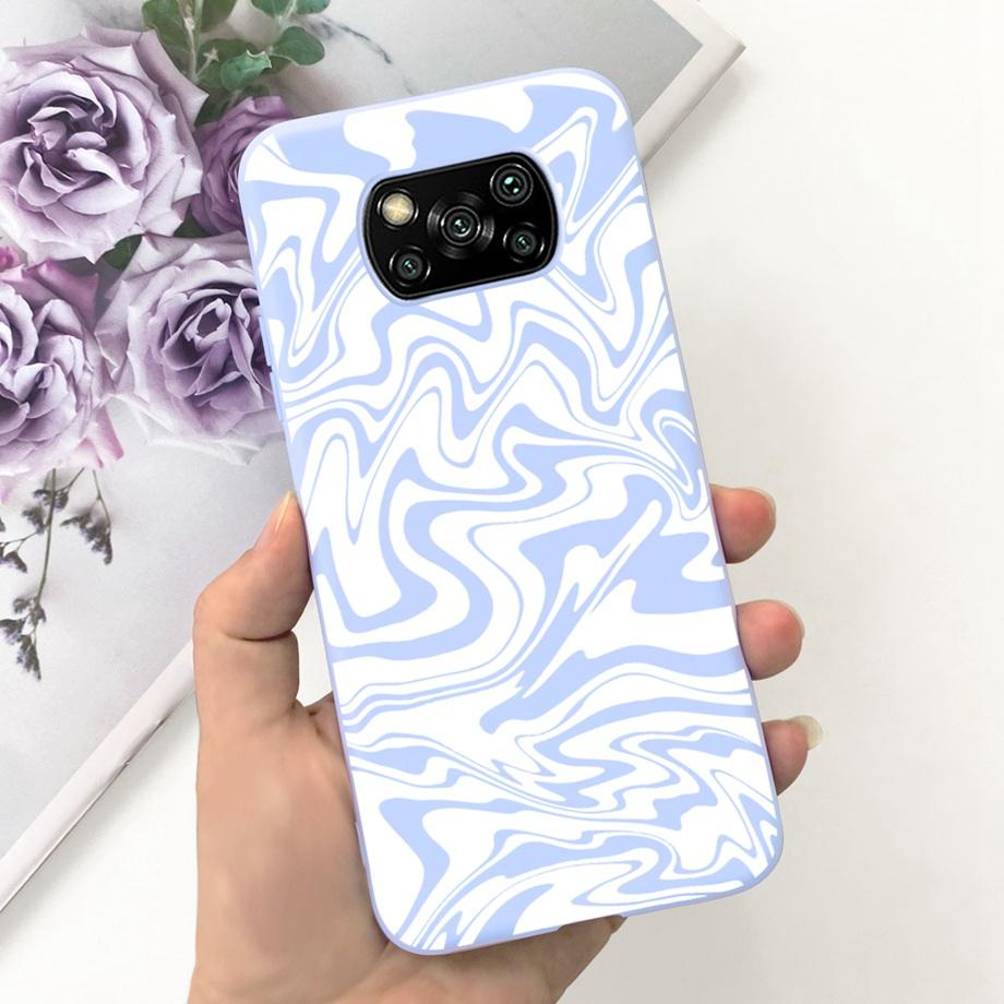 Pro Xiaomi Poco X3 Pro Pouzdro Poco X3 NFC Kryt Květina Roztomilý Kočka Malba Nárazník Skořápka Na PocoX3 X3Pro x3nfc Měkký Luxusní Silikon