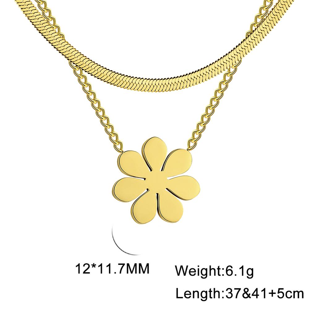 Cazador Gänseblümchen Anhänger Halskette für Damen Mädchen Edelstahl Goldfarbe Choker Kette Schmuck Muttertagsgeschenk 2026