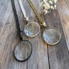 Lot of 3 Pic Magnifying Necklace  Vintage Nautical Pocket Style Monocle  42 Mm Necklace Magnifier Glass