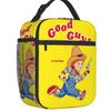 Good Guys Baseball Player Resuable Lunch Boxes Leakproof Child's Play Chucky Thermal Cooler Food Insulated Lunch Bag Kids School
