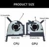 Efficient Laptop CPU Cooling Fan GPU Rapid Heat Dissipation for FX507ZM FX507ZR FX707ZM FX707ZR FP88 FPAW Gaming Laptop