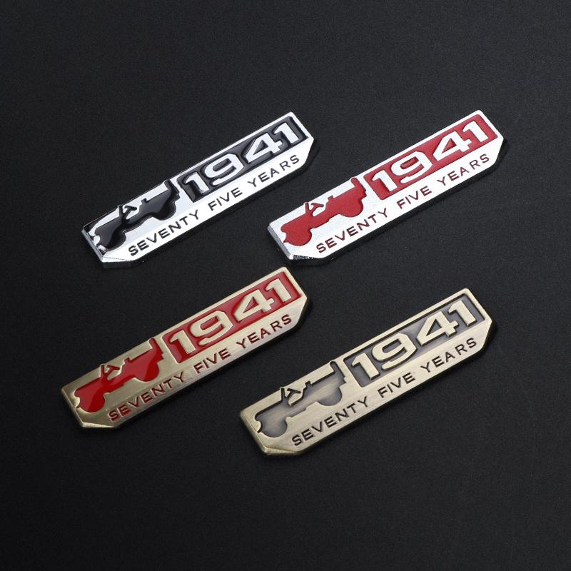 3D Metal JEEP 1941 Car Emblem Sticker Auto Body Trunk Badge Decal For JEEP Renegade Grand Cherokee Compass Wrangler Accessories AMO1