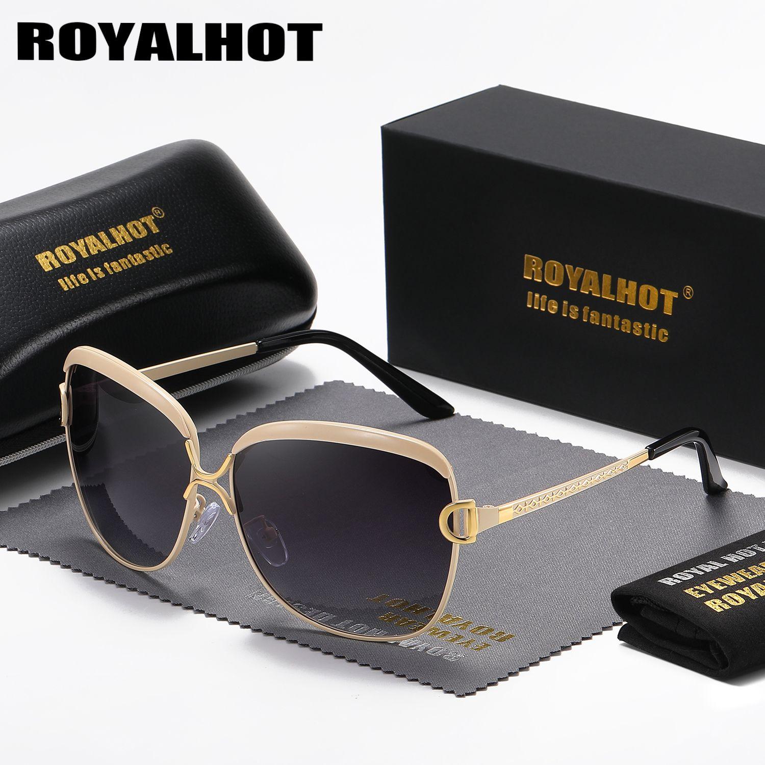 

RoyalHot, женские и мужские поляризационные винтажные солнцезащитные очки большого размера в оправе Aloly, солнцезащитные очки для вождения, оттенки Óculos masculino Male 60012 белый