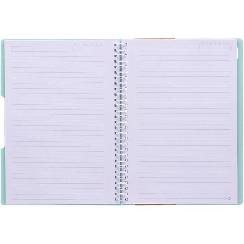 Navneet Youva HQ | Spiral Wiro Bound Single Subject Notebook |17.6x25 cm |Single Line |160 Pages |Mint Green зелёный