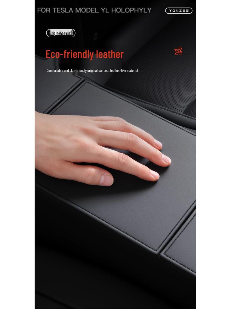 Tesla Model Y Six-Seater Second Row Middle Aisle Storage Box - Interior Accessory