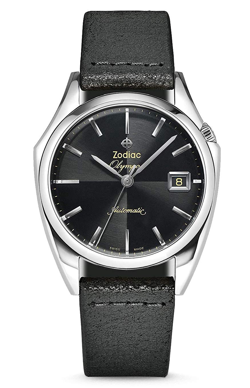 

Wristwatch OLYMPOS ZO9700 Genuine Imported Product Black [Zodiac] Men s