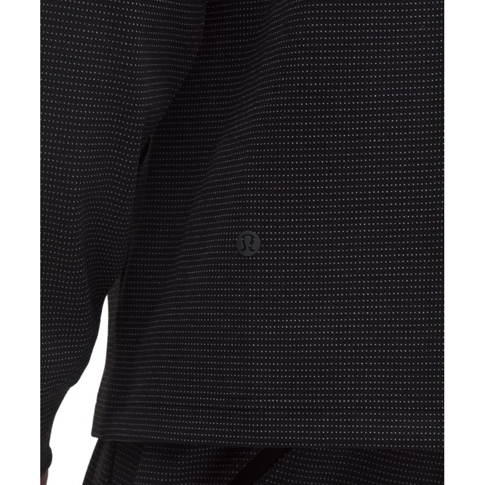 Lululemon Reflective Knit Running Half Zip White Black
