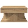  Coffee Table, Artisan Oak 55x55x30 Cm, Wood-based Material