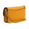 Coach Tabby 20 Solid Color Letter Logo Woven Edge Snap Flap Leather And Calfskin Messenger Bag Shoulder Clutch Small Women Bags Orange CJ863-B4UA