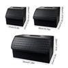 RV Trunk Organizer For SUV Auto Trunk Storage Organizer Foldable Embossed Design Large Capacity Car Storage Box For Tissue Boxes