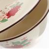 1 Set 20cm 2L Vintage Enamel Basin with Plain Lid Old-Style Retro Enamelware,Kitchen Mixing/Serving/Oil Storage Bowl,Home