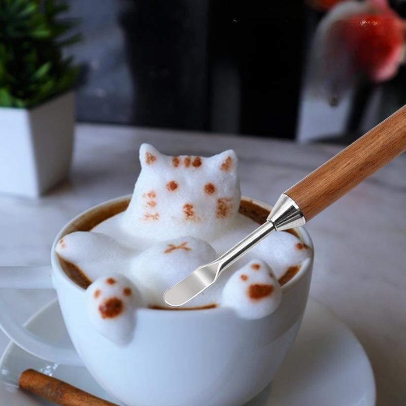 1 Piece Cafe Latte Art Pen Cappuccino Latte Decorative Art Pen, Coffee Machine Accessories Coffee Bar Accessories