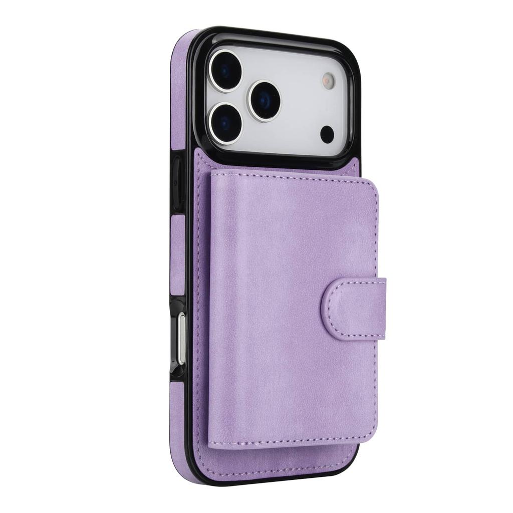 Magnetic Detachable Wallet Case for iPhone 17 Pro Max/17 Air, Compatible with Magnetic Card Slot Holder Flip Case for Men Women