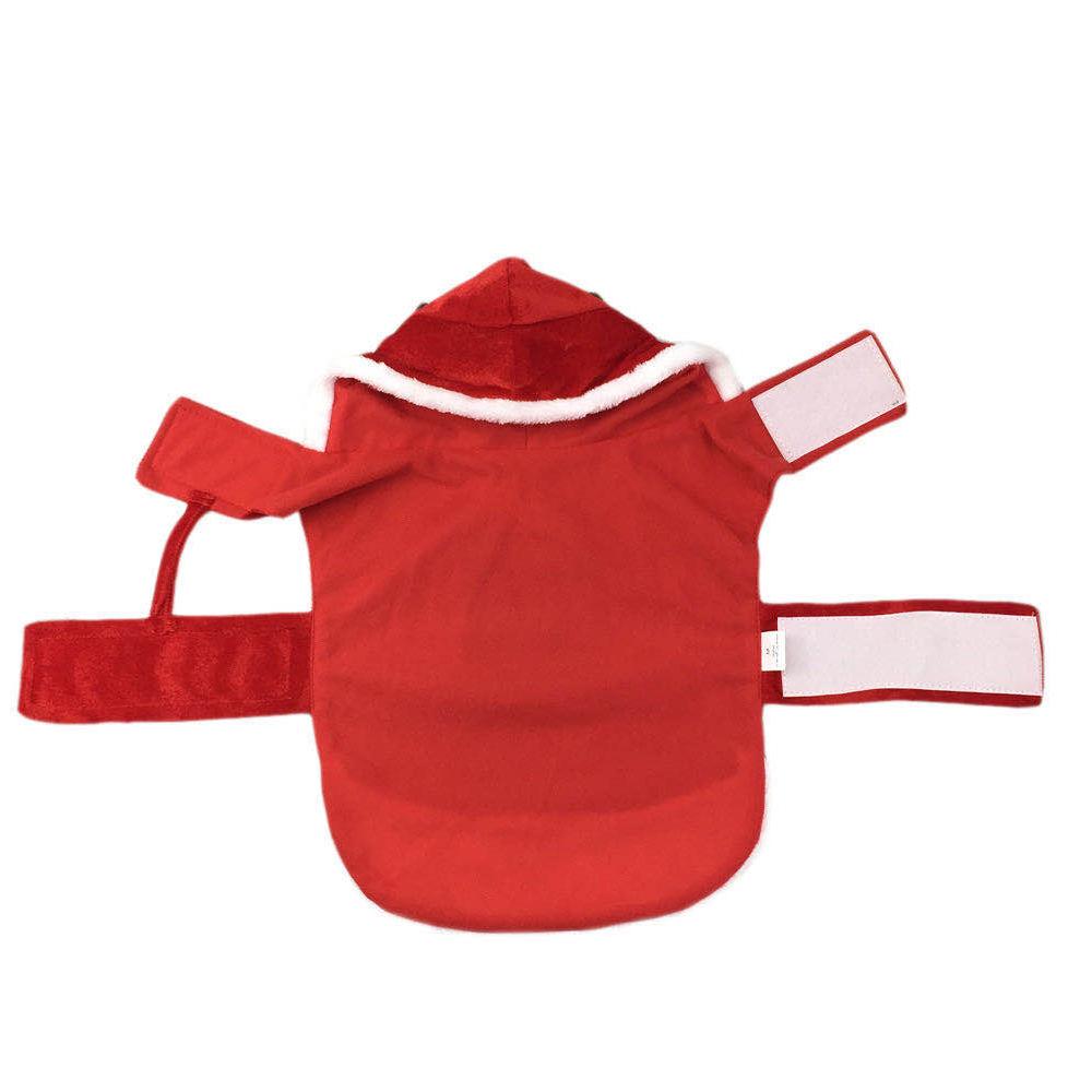 Christmas Santa Dog Costume Pet Clothes Santa Claus Riding Outfit Party Pet Puppy Cosplay Costumes