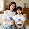 Chinese Print Cotton Short Sleeve Parent-Child Matching T-shirt