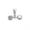 Hip Hop Sport Dumbbell Headphone Pendant Necklace Men Trendy Jewelry