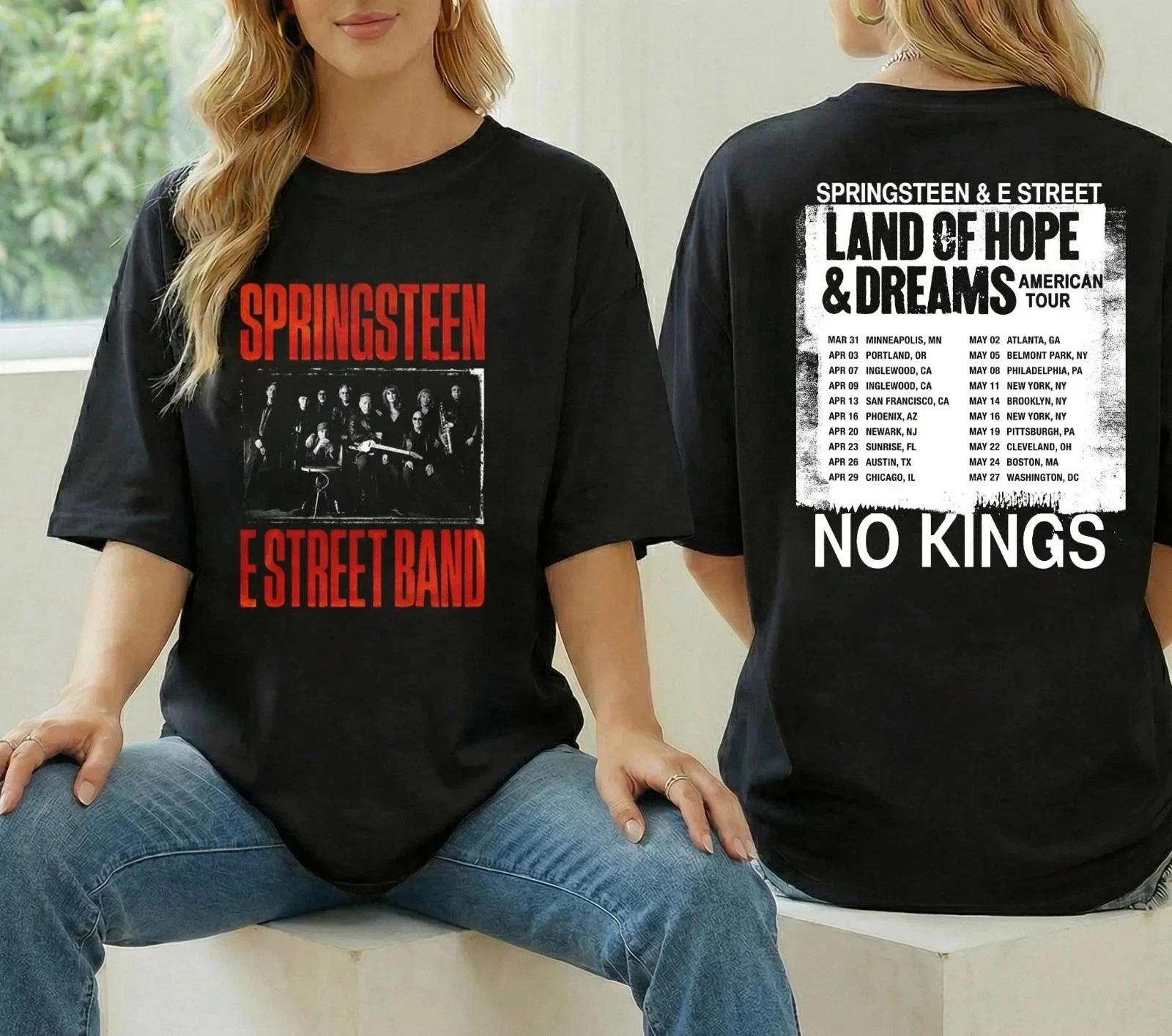 

Bruce Springsteen & E Street Band 2026 Tour Graphic 100% Cotton T-shirt Mens Tees Top 2XL