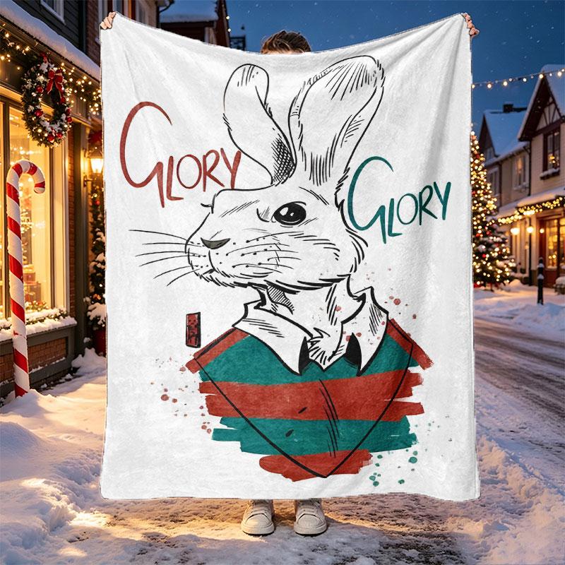 South Sydney Rabbitohs Pattern Blanket for Home Decoration, Bed, Sofa, Car Travel, Camping, Suitable for All Seasons, Birthday Christmas Gift